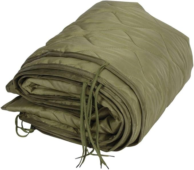 MEDALS OF AMERICA EST. 1976 Military Gear Blanket Poncho Liners Woobie Emergency Blanket - Military Surplus Cold Weather Camping and Hunting Woobie Blanket (OD Green)