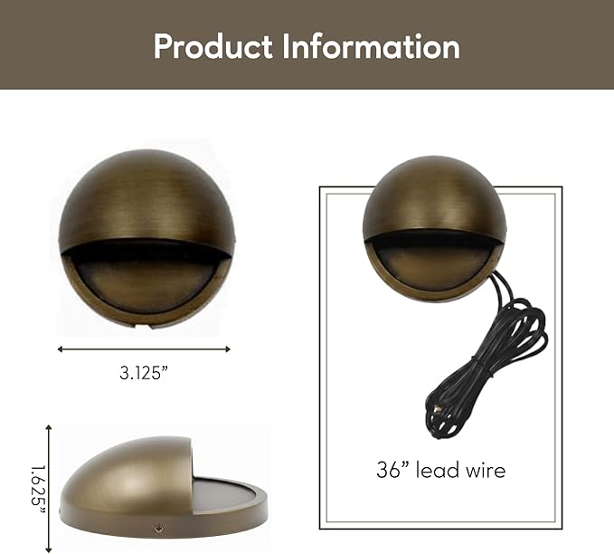 Ironsmith Lighting Products Solid Brass Puck Light Fixture - Oil Rubbed Bronze Finish Efficient 12 Volt 2 Watt LED Light Bulb Halogen and LED Lamp Compatible - Outdoor Landscape Lighting