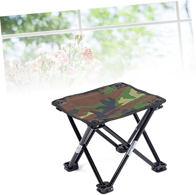 BESPORTBLE Portable Camouflage Fishing Chair Large Folding Stool for Camping Hiking and Lightweight and Sturdy Outdoor Gear