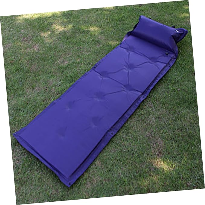 Inflatable Camping Mat with Integrated Pillow Portable and Convenient Sleeping Cushion for Hiking Backpacking and Outdoor Adventures Lightweight Design