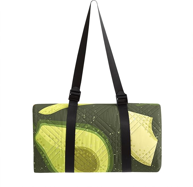 Outdoor Picnic BlanketPortable Sandproof Waterproof Picnic MatAvocado Printed Camping Beach Mat for Sand and Wet Grass Hiking (Avocado L)