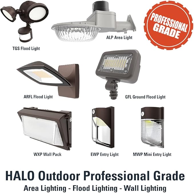 HALO ARFL 200 Watt Equivalence Bronze Outdoor Integrated LED Architectural Residential Floodlight Dusk to Dawn 3500 Max Lumen