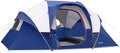 HIKERGARDEN 10 Person Camping Tent - Portable Easy Set Up Family Tent for Camp Windproof Fabric Dome Tent Outdoor for Hiking Backpacking Traveling-14'x11'x74in(H)