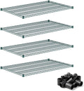 30 x 48 Heavy Duty Wire Shelving Shelf 4 Pack for Rack Expansion and Storage Reconfiguration NSF