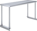 AmGood Stainless Steel Single Overshelf for 36 Long Prep Table. 12 Wide x 36 Long x 18 High