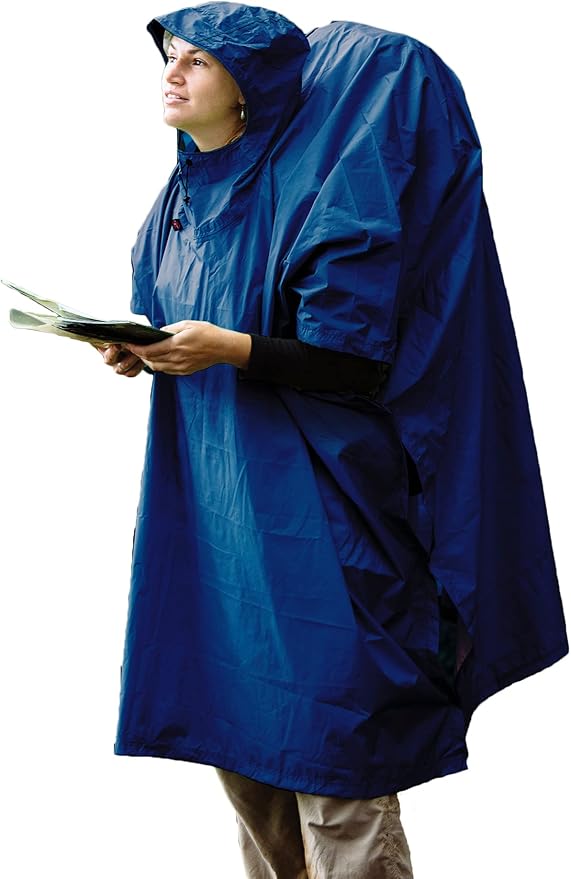 Sea to Summit Nylon Tarp Poncho 4-in-1 Raincoat Pack Cover Groundsheet and Shelter