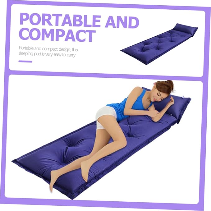 Automatic Inflatable Sleeping Pad for Camping Lightweight Dampproof Air Mattress for Outdoor Activities Portable and Camping Cushion for Hiking and Travel