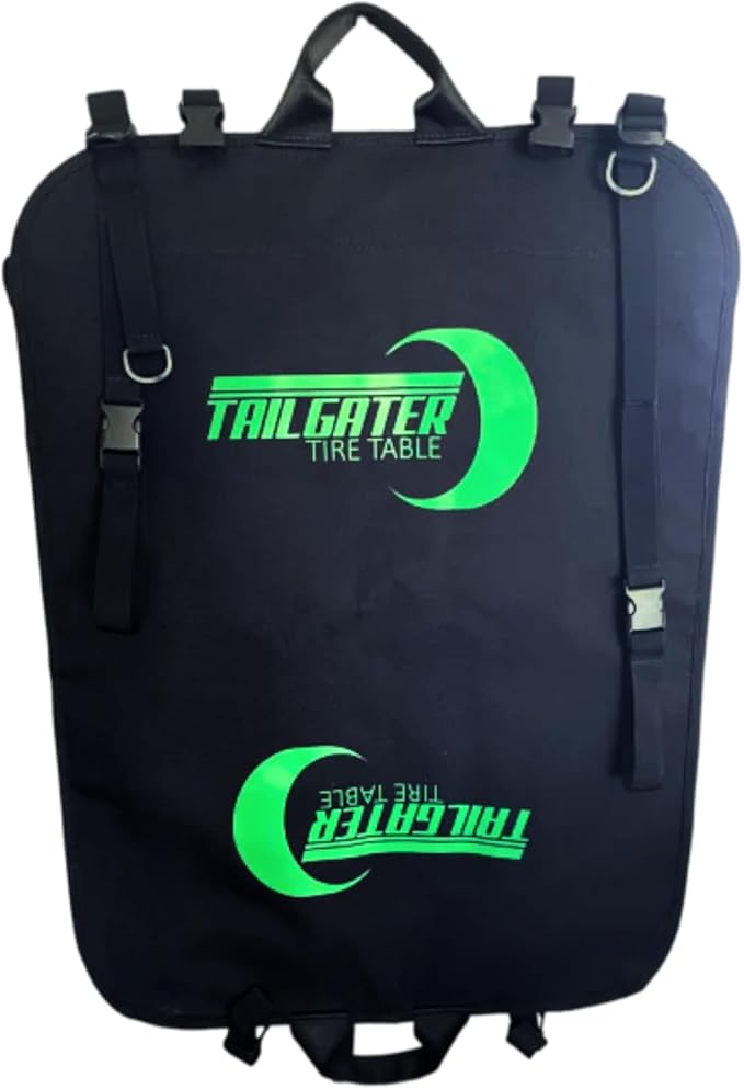 Tire Table Camp Organizer Hanging Storage Bag | Has 8 Pockets and Hangs Up | WaterProof Coating | Folds in Half for Compact Storage | Holds All Campsite Basics