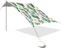 Cute Cactus Beach Tent Sun Shelter 9.2' x 10.5' Beach Canopy with 4 Sandbags 4 Stability Poles Sand Shovels - Tent Canopy for Beach Camping Fishing Picnics