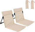 Gugxiom 2 Pcs Foldable Pool Chairs Portable Outdoor Chair for Poolside Beach Chairs for Beach Poolside Camping Picnic Lawn Accessories (White)