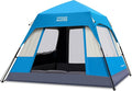 OutdoorMaster Updated Camping Tents 4/6 Person Camping Tent with Blackout Shelter Technology Easy Setup in 60 Seconds Weatherproof Pop Up Tent with Top Rainfly Instant Cabin Tent