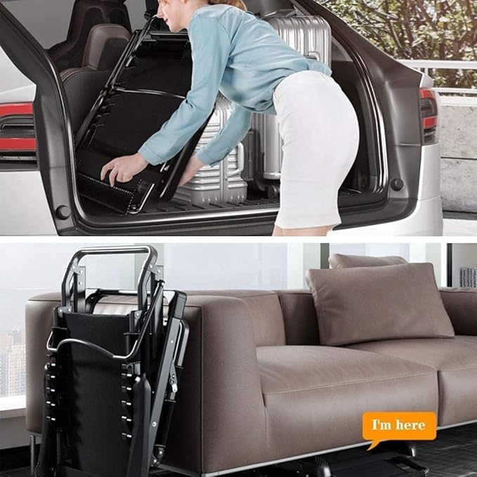 Lounge Outdoor Zero Gravity Reclining Chair Foldable Lounge Chair Waterproof Lightweight Portable Ideal for Patio Beach Camping Black (Grey)