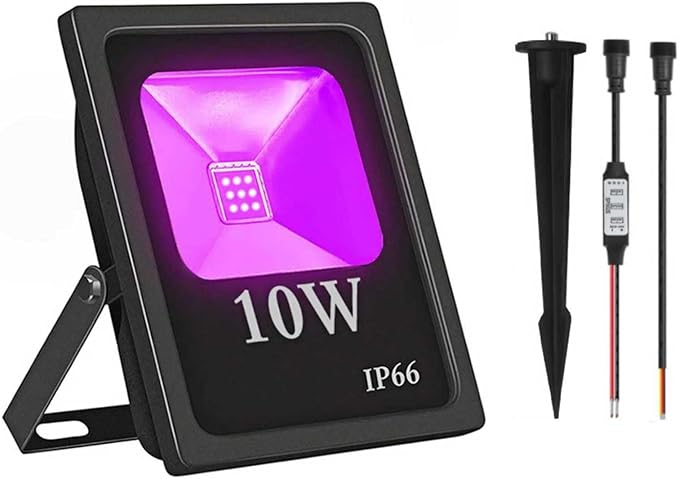 LED Flood LightsWS2811 Pixel RGB Flood Light 10W-RGB addressable Pixel floodlight DC12-24V Input IP65 for Outdoor Decorative/Garden/Stage Lighting/Christmas Party (1PCS-WS2811-10W-B)