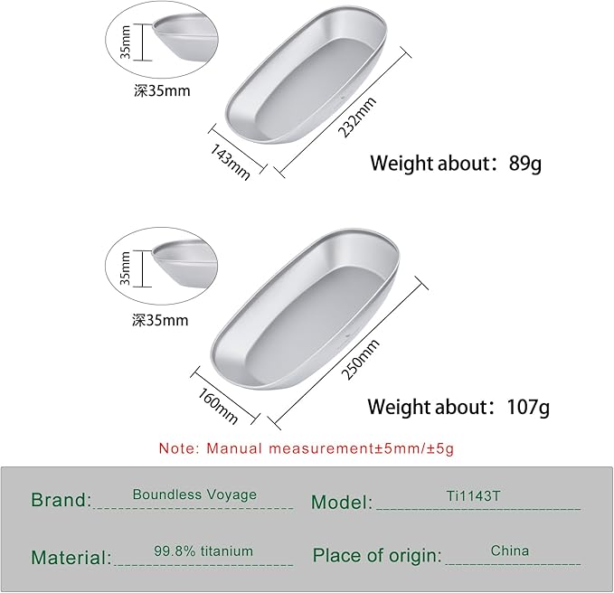 iBasingo 9.84/9.13 in Titanium Dinner Plates Set Lightweight Portable Camping Metal Service Dishes Outdoor indoor Single-layer Durable Bread Dessert Vegetables Fruit Chips Kitchen Tableware Ti1143T