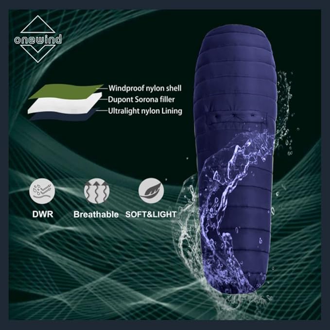Onewind Hammock Top Quilt with Footbox Lightweight and Portable Sleeping Quilt Camping Sleeping Bag for Backpacking and Hiking