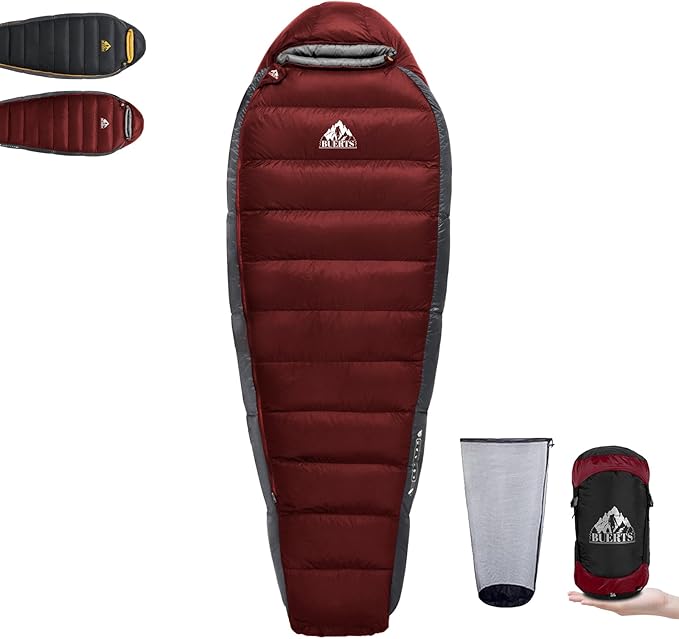 Down Sleeping Bag for Adults Cold Weather Ultralight &amp Compact 680FP Backpacking Sleeping Bag for Camping Hiking Mountaineering