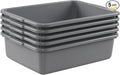 Farmoon 5 Pack Food Service Bus Tub 8 L Small commercial wash tote Grey restaurant dish pan