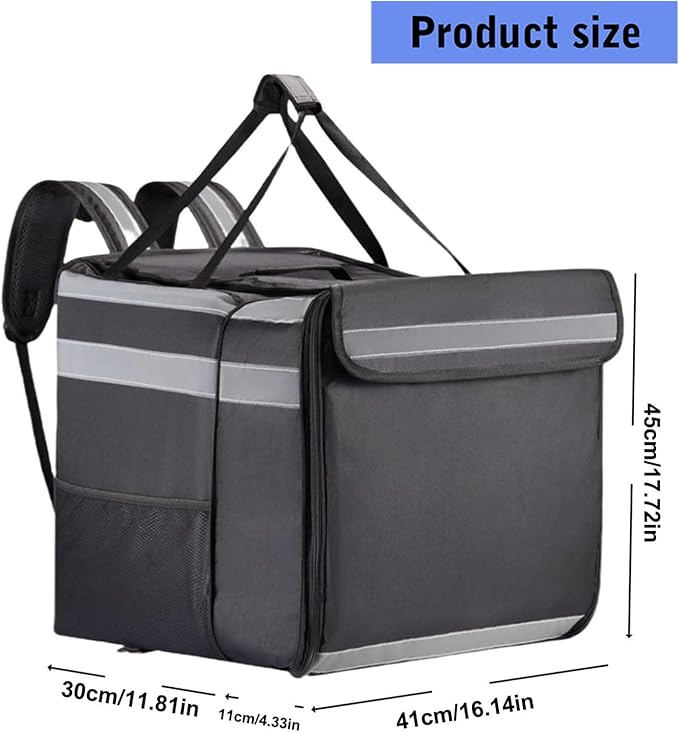 Commercial Grade Insulated Backpack Layered Plan Heat Immune for Providing Business Large Capacity Pizza Carrier Bag