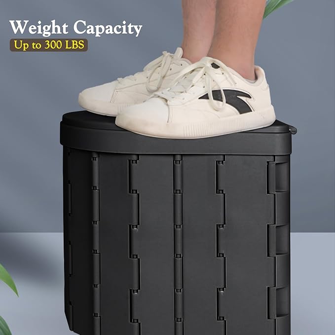 Portable Outdoor Camping Toilet Kit for AdultsPop Up Privacy Tent Camping Folding Toilet 30 Toilet Bags Washable Foldable for Travel RV Car Beach Hiking