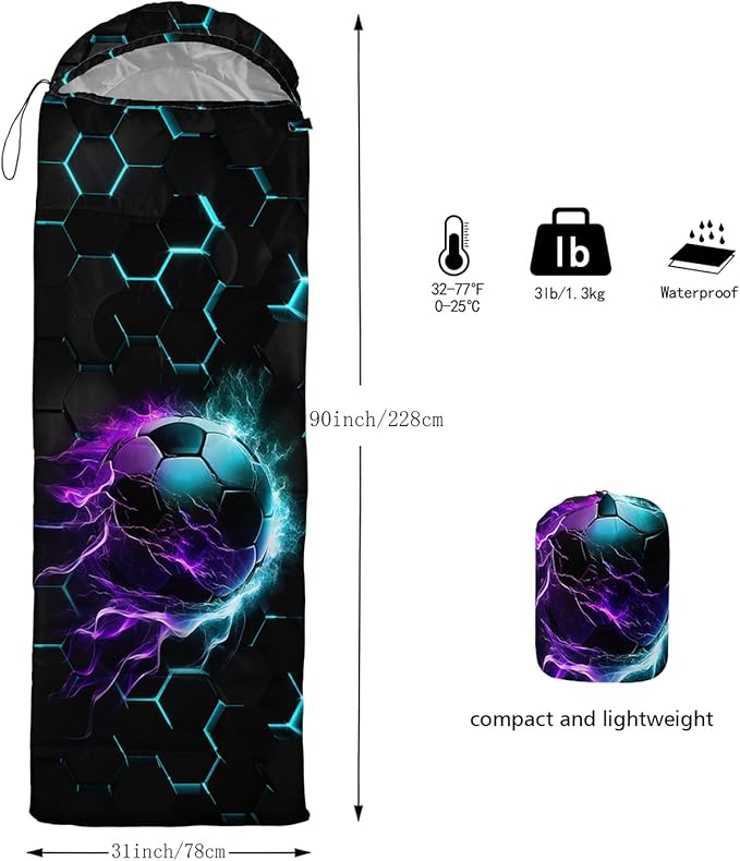 Sea Turtle Sleeping Bag for Kids Boys GirlsOcean Themed Camping GearWaterproof Compact Sleeping Bag for Camping Backpacking Outdoor Hiking.