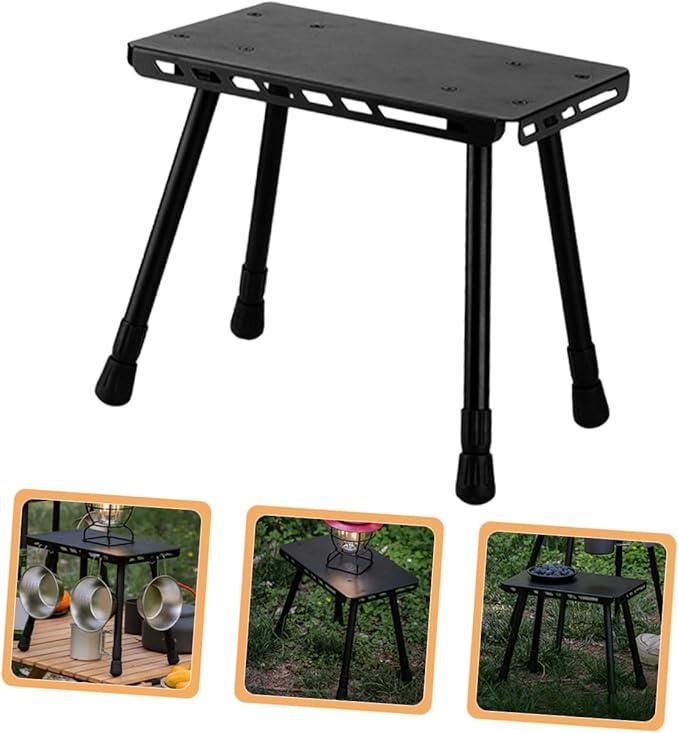 Yardwe Foldable Picnic Table Compact Camping Table Sturdy Grill Tables for Outside