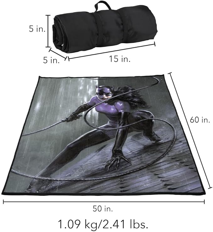 LOGOVISION Batman Catwoman Roof Outdoor Blanket for Picnic Beach Camping Park Tailgate 50x60