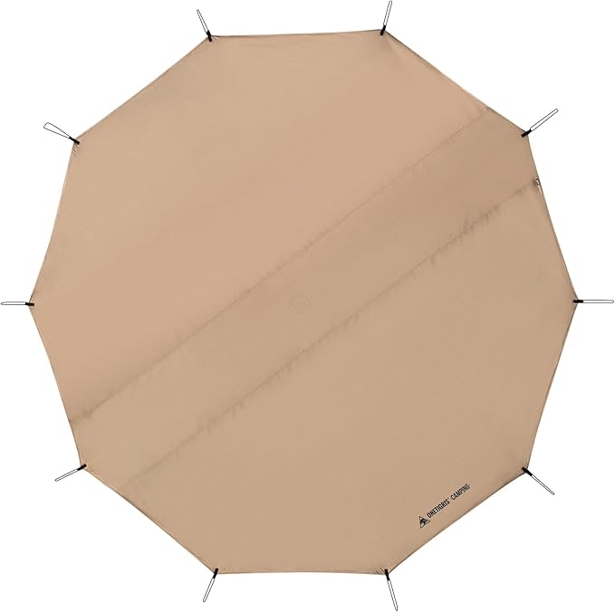 ONETIGRIS Rock Fortress 6 Person Footprint Ten-Sided Tent Groundsheet 5000mm Waterproof Ratings