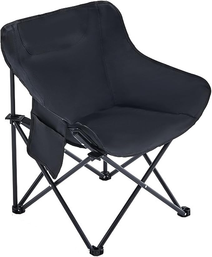 Portable Camping Chair - Heavy Duty Folding Backpacking Chairs Collapsible Heavy Duty Packable Lightweight Backpack Chair Compact for Outdoor Camp Travel Beach Picnic Hiking