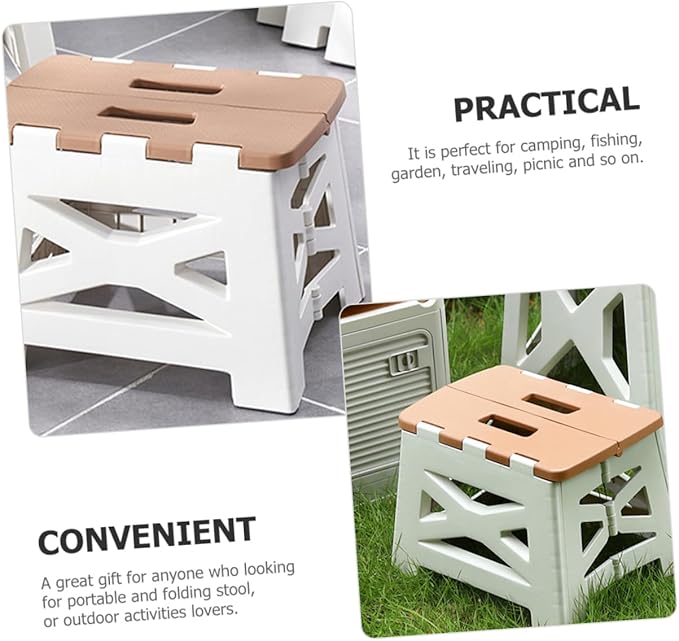 Portable Folding Stool Compact and Lightweight Camping Chair for Outdoor Activities Fishing and Beach Use Made of Material Convenient Carrying Design