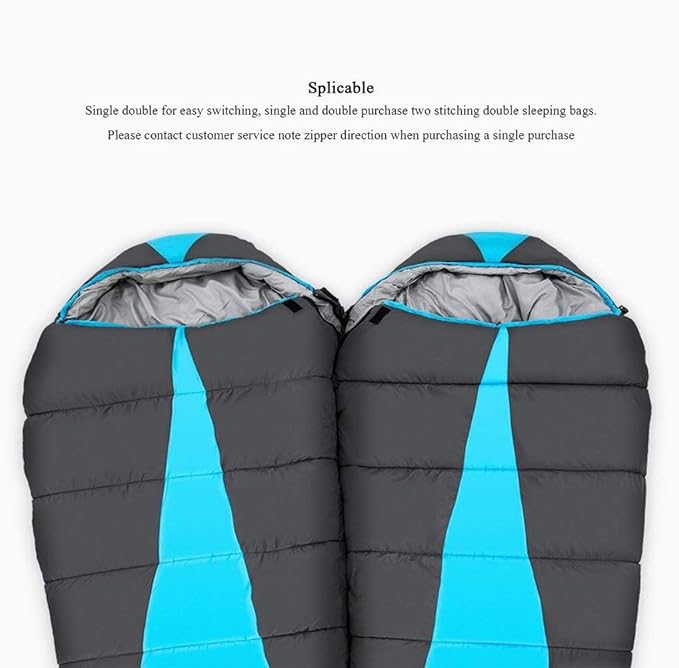 Sleeping Bag for Adults and KidsLightweight and Splash-Proof for Hiking Traveling and Outdoor Activities