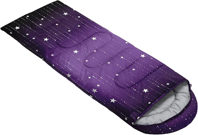 QOOMO Camping Sleeping Bags3 Season Warm &amp Cool WeatherLightweightWaterproof Sleeping Bags for Adults &amp KidsTravelingand OutdoorsCamping Gear Equipment