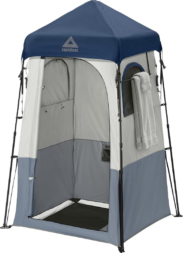 Caddis Rapid Privacy Shelter 1/2-Rooms Camping Shower &amp Portable Toilet Tent Privacy Tents for Camping Pop Up Tent for Showering Changing or Lavatories Portable Shower (by Caddis Sports Inc.