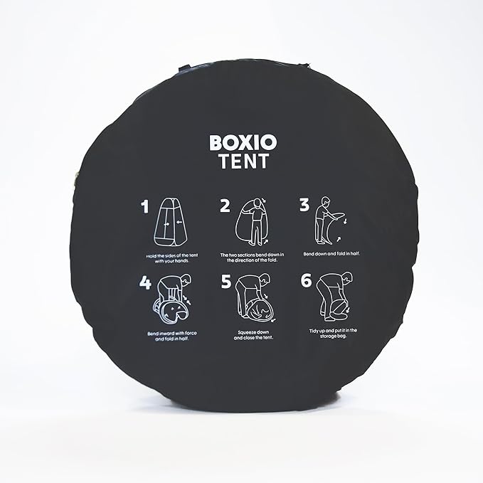 BOXIO - Tent: Instant Pop Up Privacy Shelter – Portable Toilet Outdoor Shower Camping Changing Room SUV Truck Winter Bathroom Gear Beach Travel