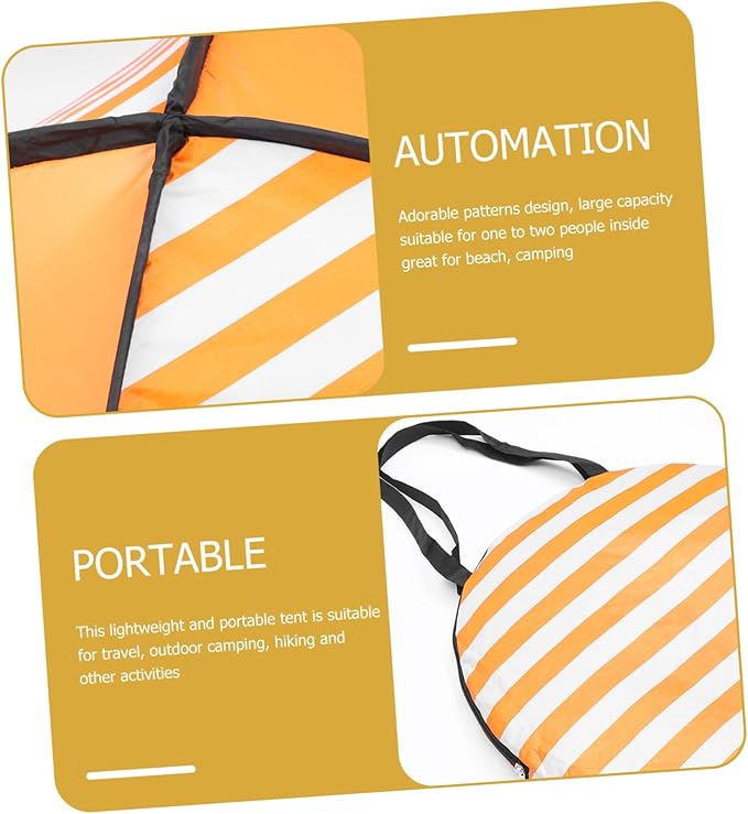 VANZACK 1Set Automatic Beach Tent Up Outdoor Sunshade for Camping Travel Shelter Tents with Comfortable Design for Beach Picnic Hiking and Outdoor Activities