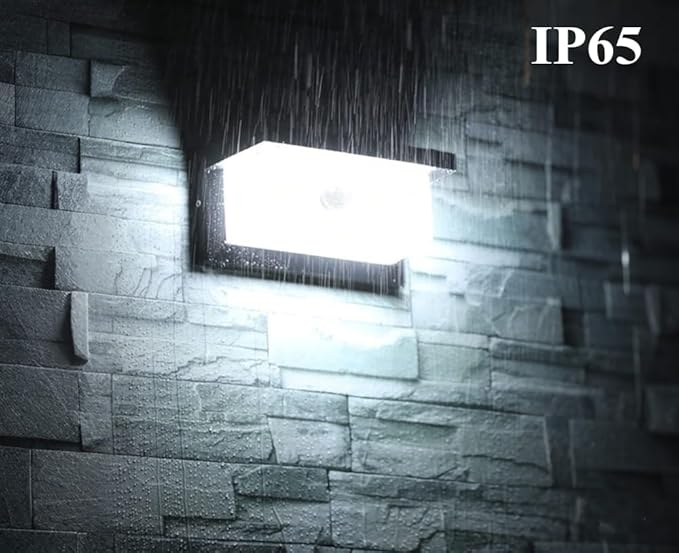 iKenta Motion Sensor Outdoor Porch Lights18W 6000K IP65 Waterproof Exterior Outdoor Lighting Wired Wall Sconce Light Fixture Wall Mount Outside Light for Garage Porch Entryway