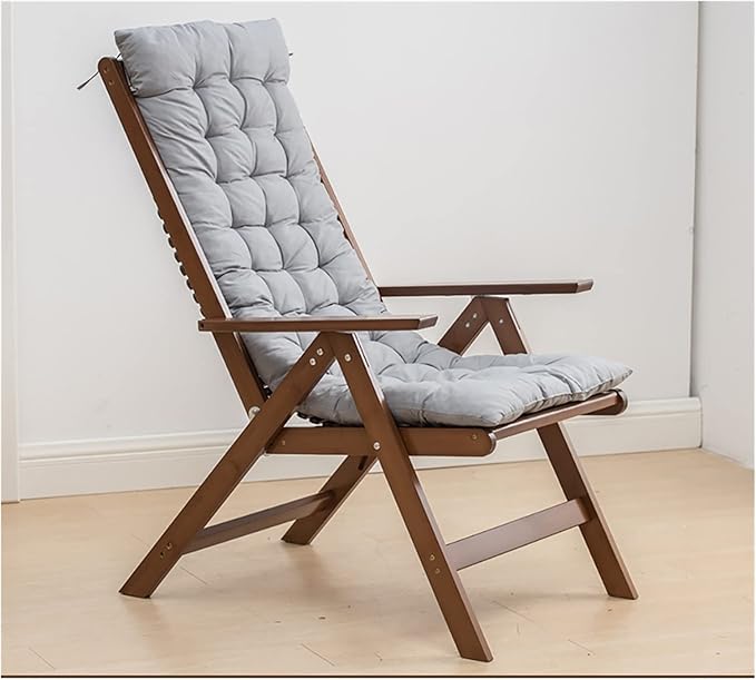 RecliningZero Gravity ChairWooden Beach ReclinerPortable Camping Foldable ChairsOutdoor Garden Patio Lawn Recliners-Multi-Level Adjustment to Easily Lie Down-ErgStyle-6