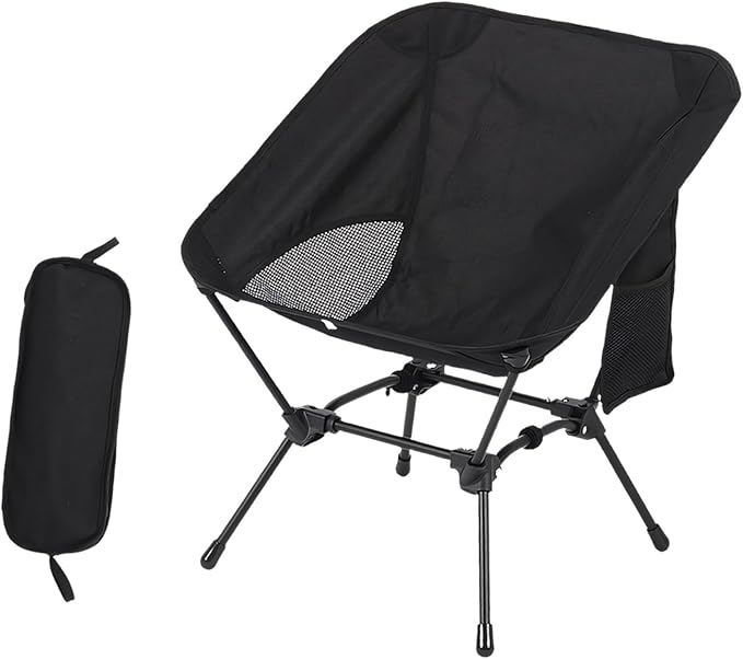 Multipurpose Portable Camping Chair Folding Design Iron Structure Outdoor Leisures Seat Suitable for Use Transportable Chair
