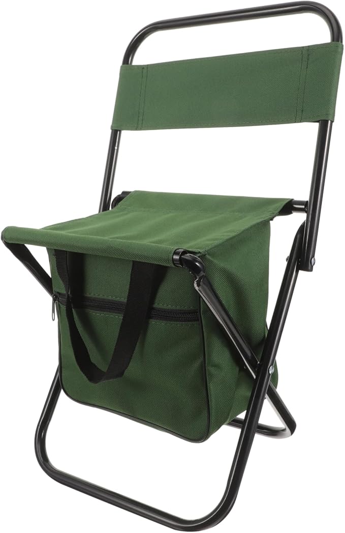 Comfortable Folding Chair Backrest Multi-Functional Portable Stool for Fishing Camping and Beach Use Lightweight Design for Outdoor Activities