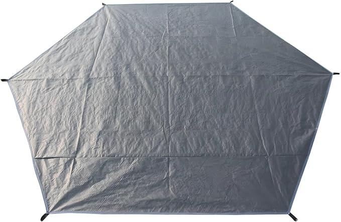 Large Octagonal Camping Tarp Floor Mat Waterproof Pe Sheet With Tie Strings 129.9 For Large Tents And Outdoor Use