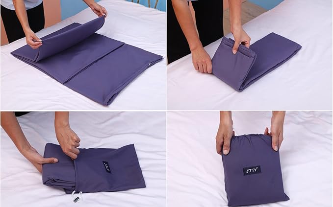 JITTY Sleeping Bag Liner Travel Sheet for Business Camping Backpacking Hiking Mountain Climbing Home Hostels Train 83x45