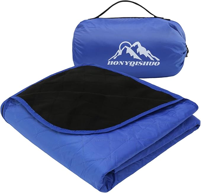 Outdoor Waterproof Camping Blanket Foldable Fleece Stadium Blanket for Outdoor Sports Event Camping Picnics