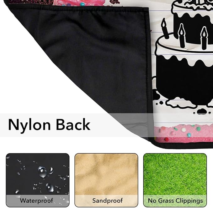 LOGOVISION Diary of a Wimpy Kid Party Pooper Cover Outdoor Blanket for Picnic Beach Camping Park Tailgate 50x60