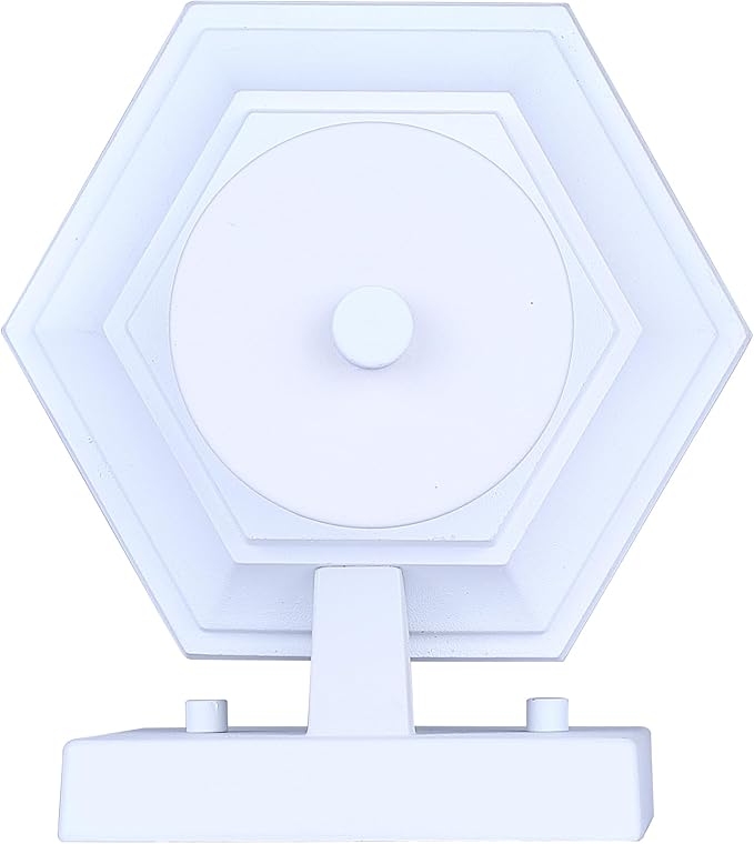 Harbor 1-Light Outdoor Wall Light 10-Inch White with Clear Glass Built-in Motion Sensor/Photocell Classic Durable Outdoor Lantern for Entryways Patios Porches