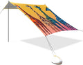 Beach Tent Sun Shelter Colorful Giraffes Lightweight &amp Easy Setup Beach Shade Canopy for Camping Fishing