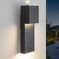 15 Dusk to Dawn Outdoor Lighting Modern LED Outdoor Wall Sconce 20W Sensor Lights for Outside 3000K Outdoor Light Fixtures Wall Mount Anti-Rust Black Finish Outdoor Lights for House