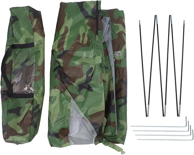 Outdoor Double-door Tent Ultralight Camping Tent Camouflage Hiking Shelter With Sun Protection And Breathable Mesh Roof Design Includes Rain Cover Backpack Poles And Stakes(2 person)