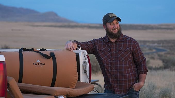 Teton Mammoth Queen Size Double Sleeping Bag- A Warm Bag The Whole Family can Enjoy – Great for Camping Hunting and Base Camp. Compression Sack Included