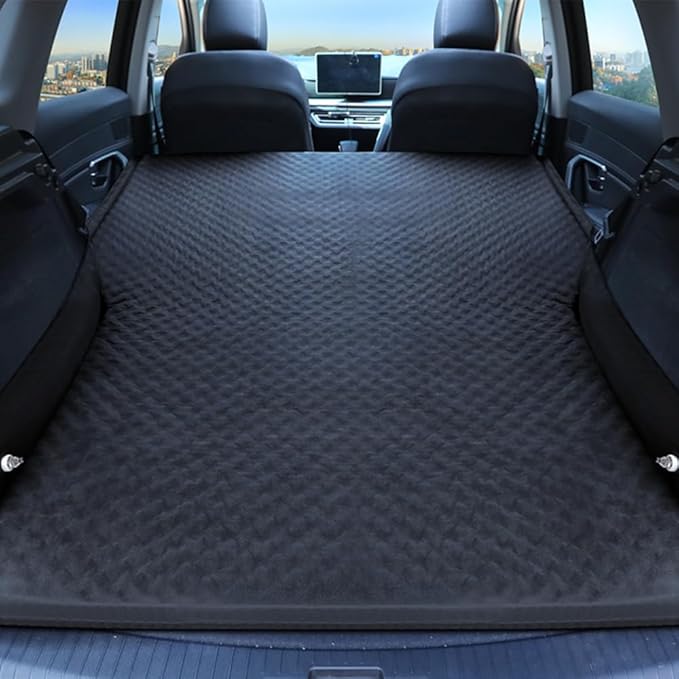 Car Air Mattress for Infiniti SUV QX80/QX70/QX60/QX55/QX30/Q30/JX/EX/FX/QX SUV Foldable Thickening Quick Rebound Self-Driving Camping Travel Trunk MattressBlack-Without Pillow