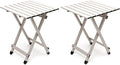 SUNNYFEEL Folding Camping Table - Lightweight Aluminum Portable Picnic Table 18.5L x 18.5W x 24.5H Inch for Cooking Beach Hiking Travel Fishing BBQ Indoor Outdoor Small Foldable Camp Tables