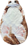 Cat Sleeping Bag Cat Shaped Plush Sleeping Bag for Human Large Cats Envelopes Sleepings Bags Washable Warm Blanket for Adult Camping Travel Sleepovers Home Office